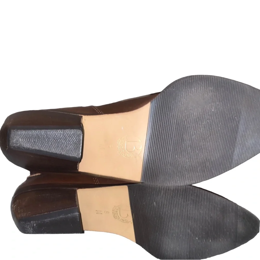 Bandolino Made In Italy Brown Upper Leather Boots, Size 8M - Picture 15 of 16